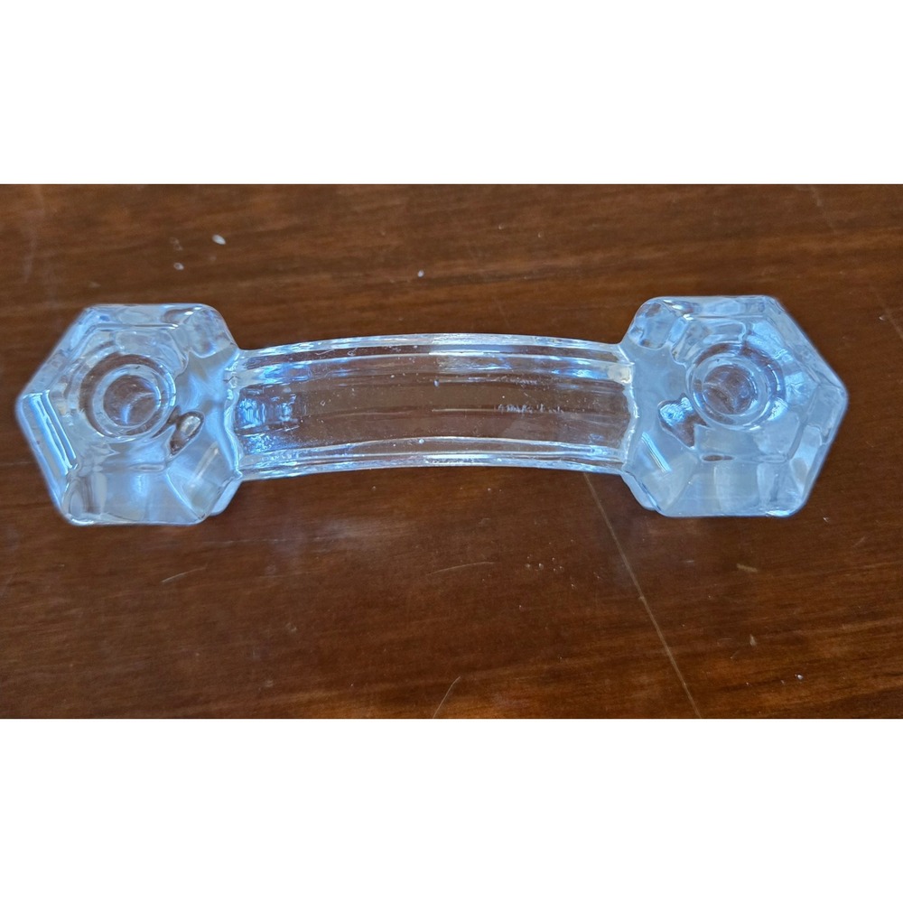 Liberty 3" Victorian Glass Handle Pull, Set of 5, Clear Cabinet Hardware NEW